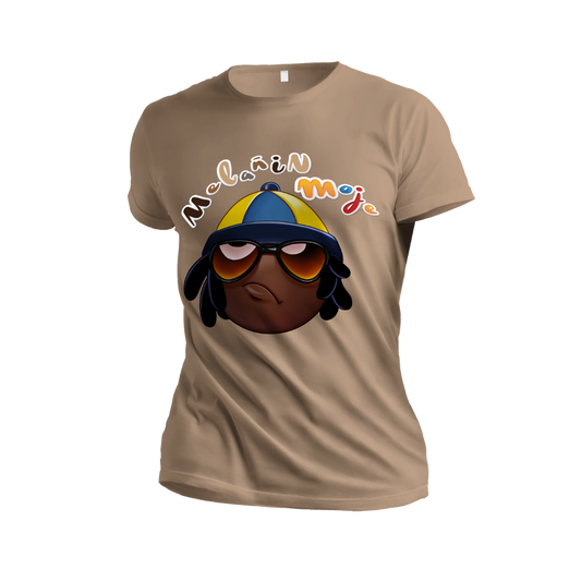 MELANIN RASTAH EMOJI PREMIUM EMBROIDERED & SILK PATCHED T-SHIRT image 0