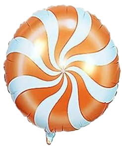 18" Orange Windmill Foil Balloon image 0
