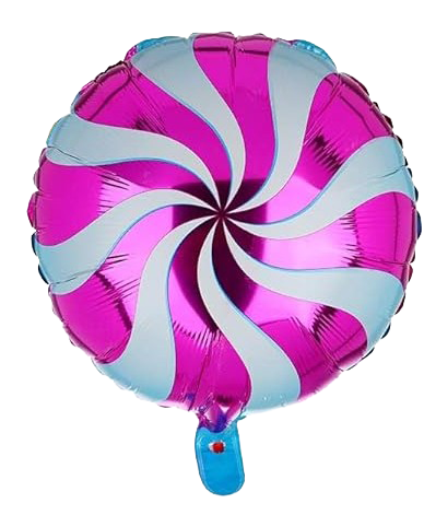 18" Metallic Pink Windmill Foil Balloon image 0