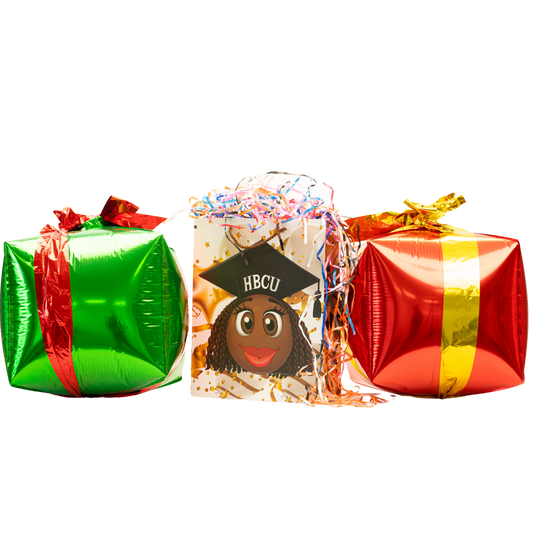 Gift Bag Durable & Colorful with Handle - HBCU Female Grad with Hat image 0