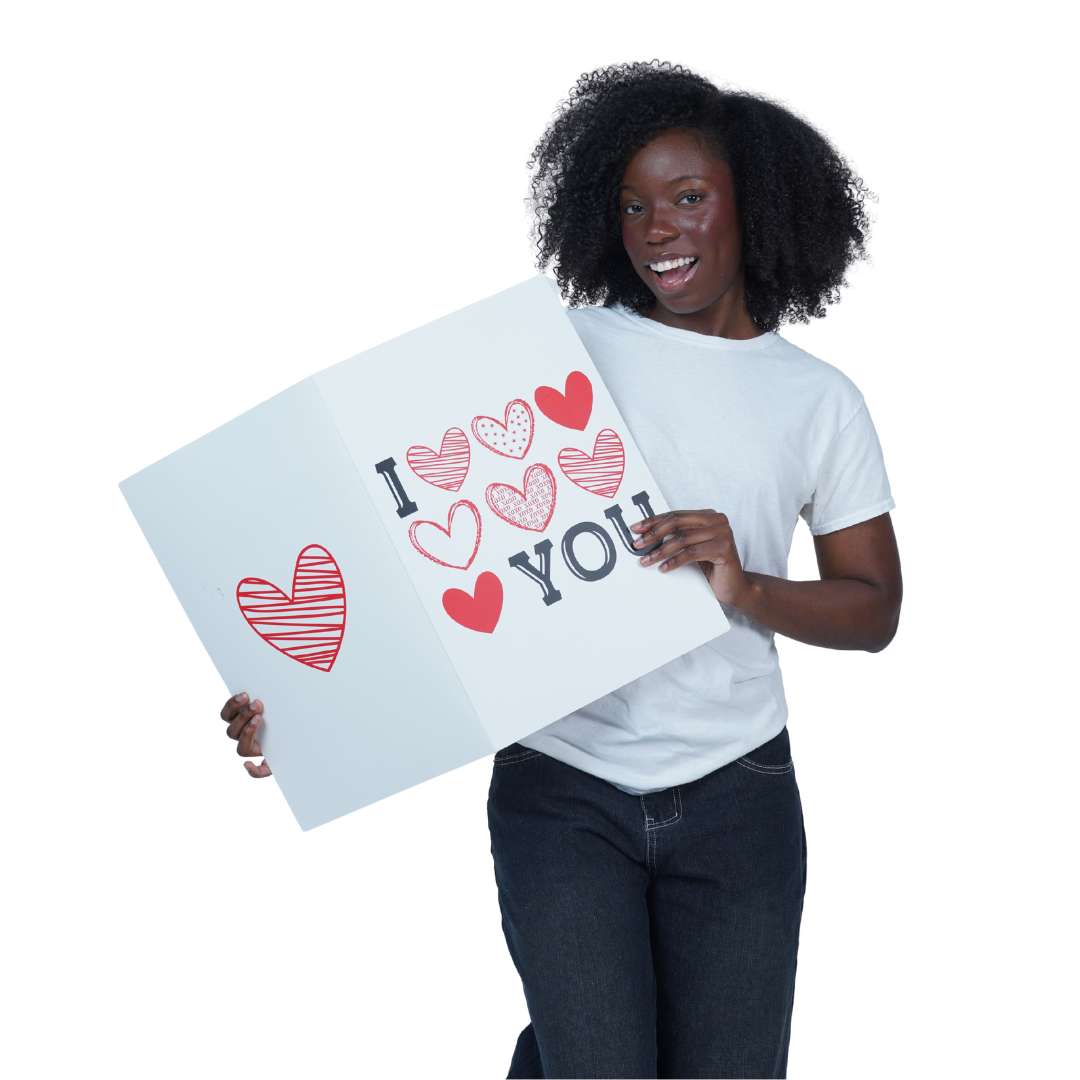 I LOVE YOU - SPECIAL 18"X24" JUMBO CARD image 1