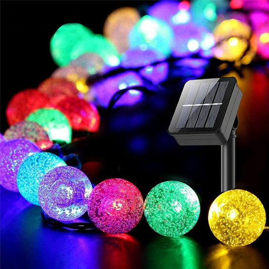 Solar String Lights Outdoor Decorations for Patio outside Light Waterproof 60 LED Hanging Solar Powered Garden Lighting Fairy 36Ft/11M Solar Christmas Lights Outdoor