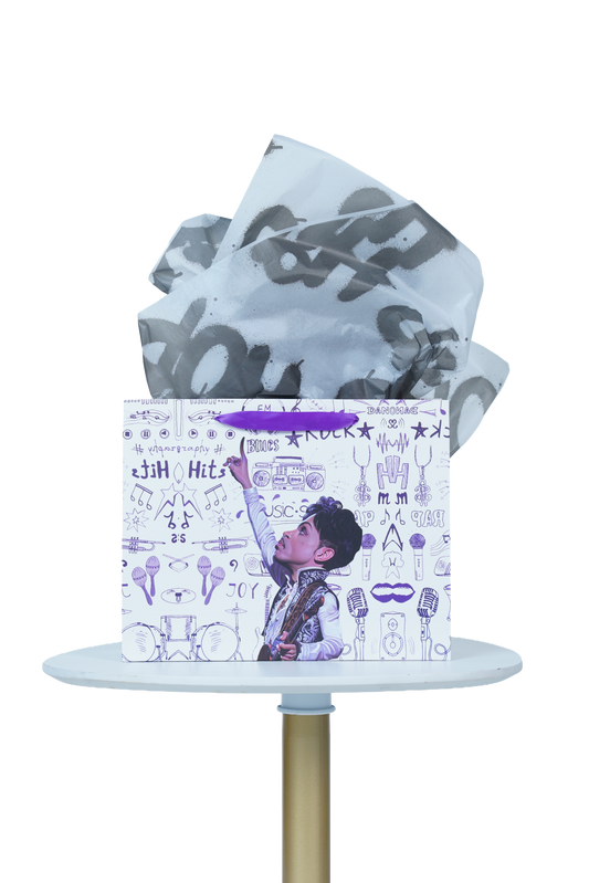 Caricature Gift Bag w/Colored Handles image 0