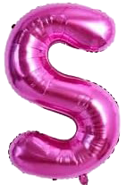 16" Pink Letter 'S' Foil Balloon image 0