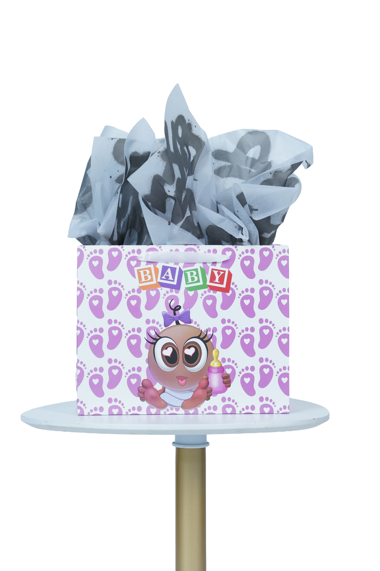 Caricature Gift Bag w/Colored Handles image 0