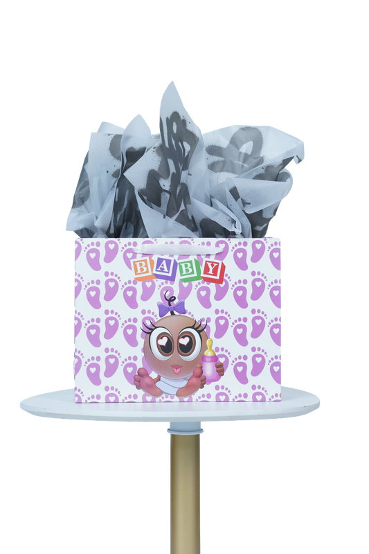 Caricature Gift Bag w/Colored Handles image 0