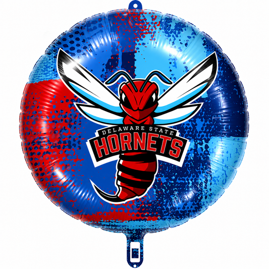 18" Delaware state University Hornets Round Foil Balloon