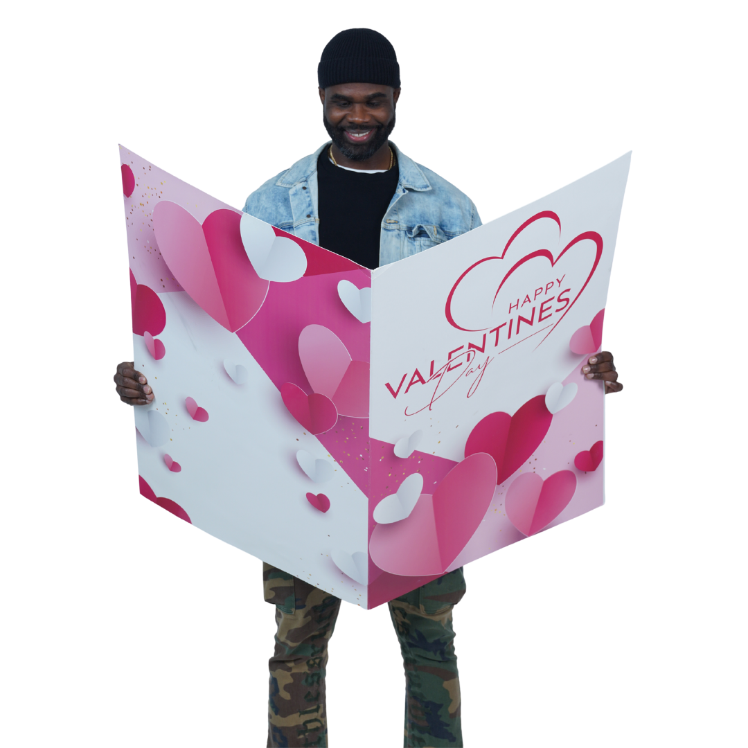 HAPPY VALENTINES DAY 36x48" JUMBO CARD image 0