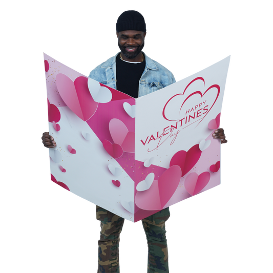HAPPY VALENTINES DAY 36x48" JUMBO CARD image 0