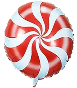 18" Red Windmill Foil Balloon image 0