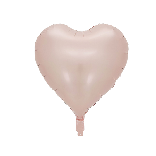 18" Mauve Pink Heart Shaped Foil Balloon image 0