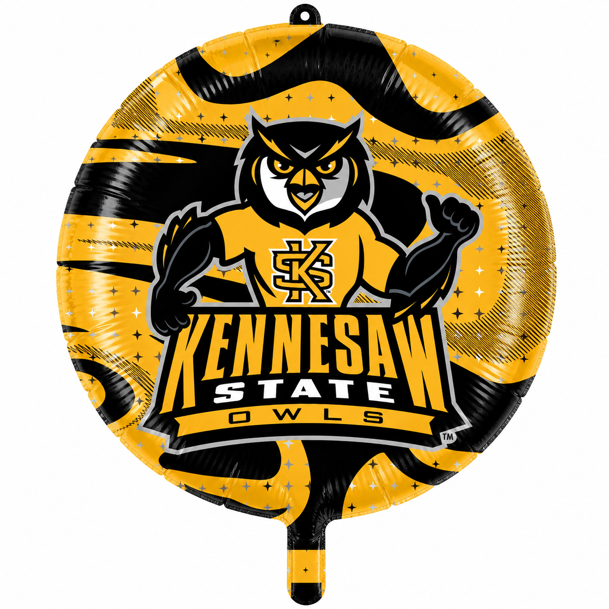 18" Kennesaw State University Owls Foil Balloon – Gold