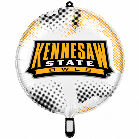 18" Kennesaw State University Owls Foil Balloon – White